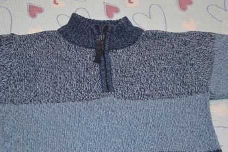 116 122 128 modrý svetr, c&a,122