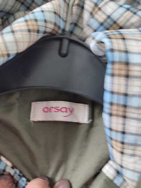 Khaki kabátek s kapucí orsay, velikost 36, orsay,36