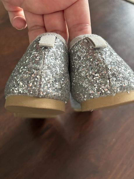 Třpytivé baleríny 34 h&m top stav, h&m,34