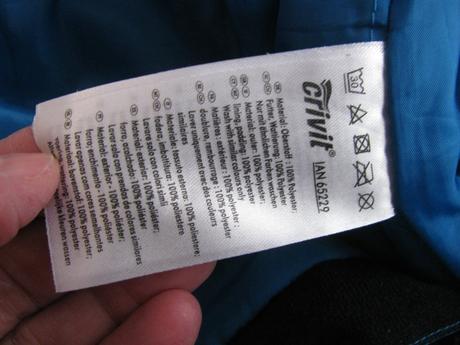 Chlapecké modré lyžařské kalhoty, oteplovačky, crivit,152