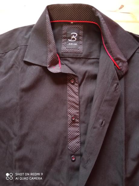 Černá košile slim, m