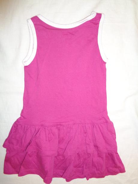 Krásné fuksiové bavlněné letní šaty 98/104, 98 / 104