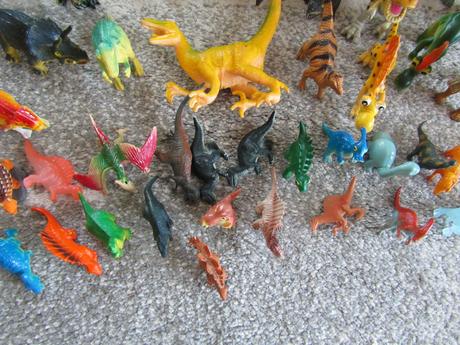 Dinosauři-velká sada 49 ks,veliké 5 až 38 cm,