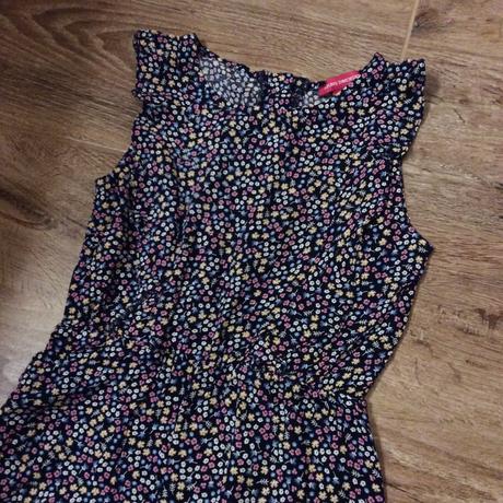 Lehoučký kalhotový overal s drobnými kvítky, young dimension,110