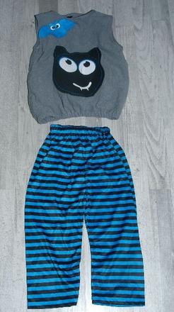 Karnevalový kostým netopýr + kalhoty,