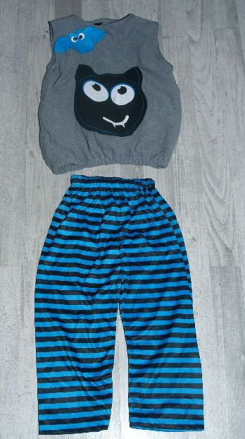 Karnevalový kostým netopýr + kalhoty,