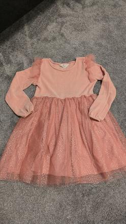 Šaty dl. rukáv, h&m,134