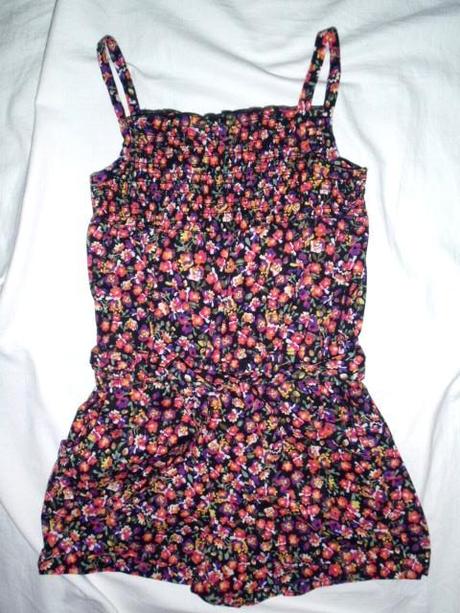 Nádherný květovaný žabičkový overal, george,110