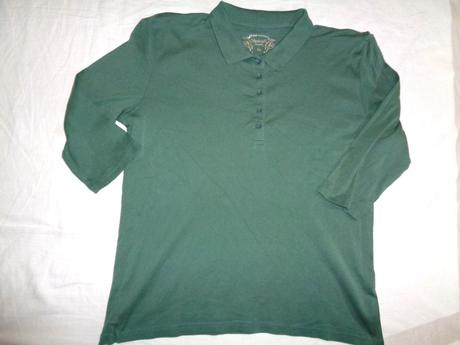 Luxusní khaki límečkové tričko, xl