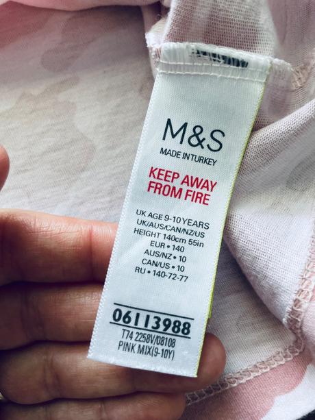 Triko crop top - v.9/10 let, marks & spencer,140