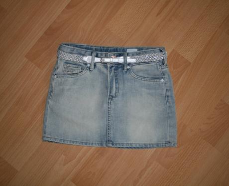 Riflová, džínová sukně, h&m,122