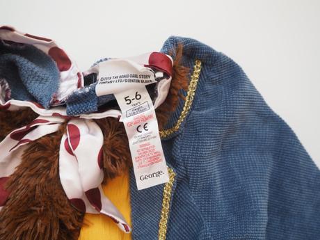 Kostým pan lišák - roald dahl vel 116, 