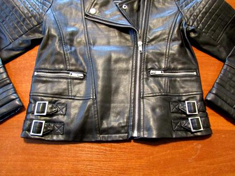 Dívčí koženková bunda vel 140, c&a,140