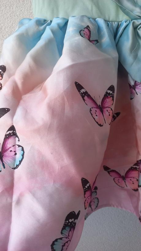 Šaty s motýlky, h&m,122