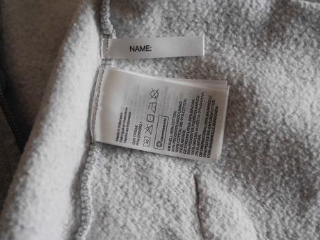 Dětská šedá mikina h&m, vel. 110 až 116, h&m,110