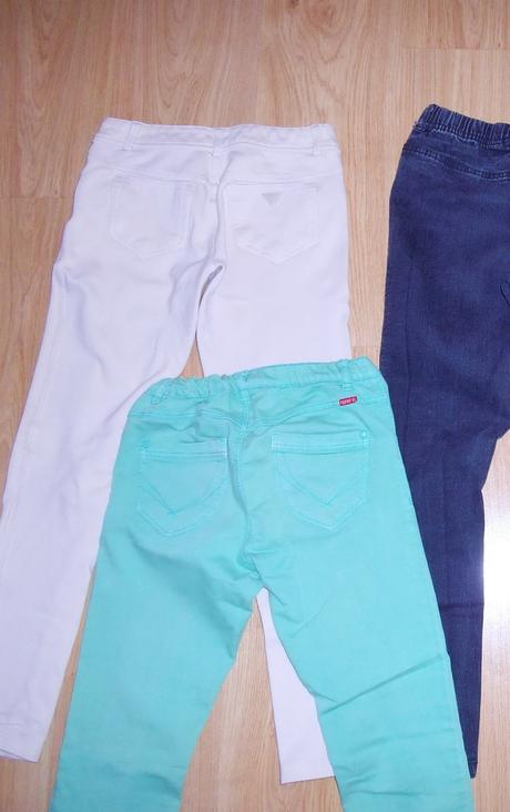 Dívčí kalhoty vel.146,152 a 158               3ks, 146