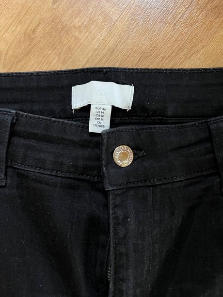 2x džíny, rifle hm, vel. 46, h&m,46