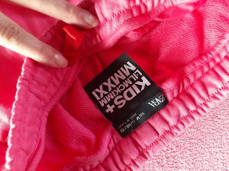 Kalhoty zara odepínací nohavice růžové, zara,134