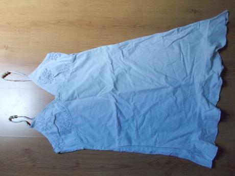 Bílé šaty na ramínka, xl