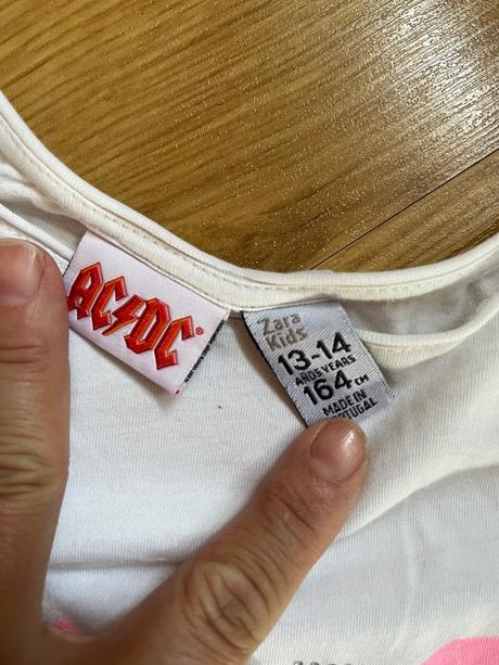 Tričko ac/dc, zara,164
