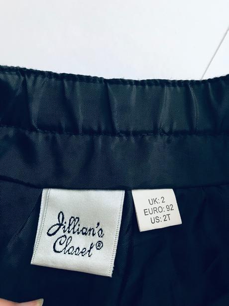 Sukně černá flaušová - v.2  roky, 92