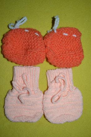 Kojenecké rukavičky a bačkůrky, 56 / 62