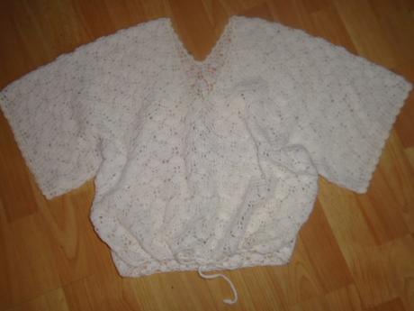 Retro háčkovaná halenka bolerko 38-42, m