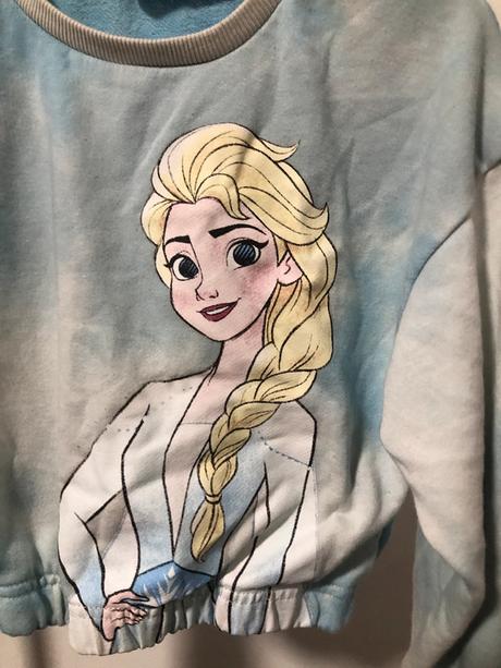 Crop top mikina ledové království, 128