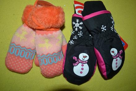 2x rukavice palčáky v.86-92, 86 / 92