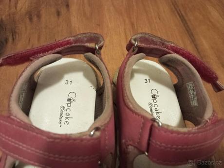 Dívčí sandály / páskovky vel. 31, cupcake,31