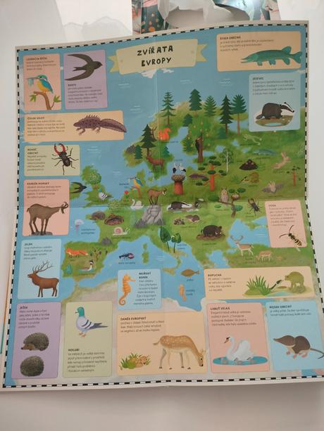 Kniha atlas zvířat pro děti,