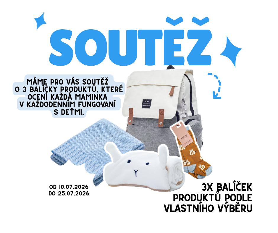 SOUTĚŽ o 3 balíčky produktů pro děti!