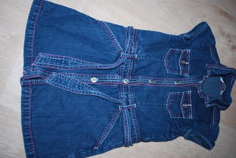 Riflové jeansové šaty šatičky, george,98