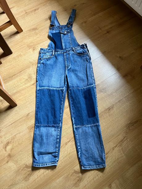 Džíny, rifle s laclem, zahradníky, s