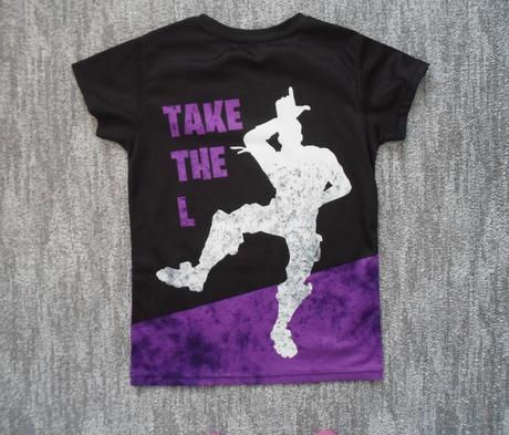 Černé tričko triko krátký rukáv fortnite, 140