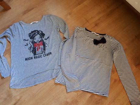 2x dívčí tričko, h&m,146