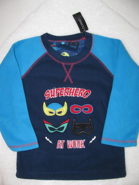 Fleecová mikina - superhero, 116