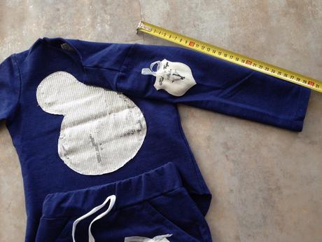 Luxusní komplet myška minnie 86-92cm flitry mašle, 86