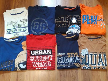 4x triko trička i jednotlivě, 164