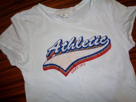 Bílé tričko s nápisem, h&m,170