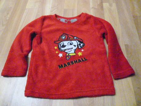 Flís mikina tlapková patrola 2-4, nickelodeon,98