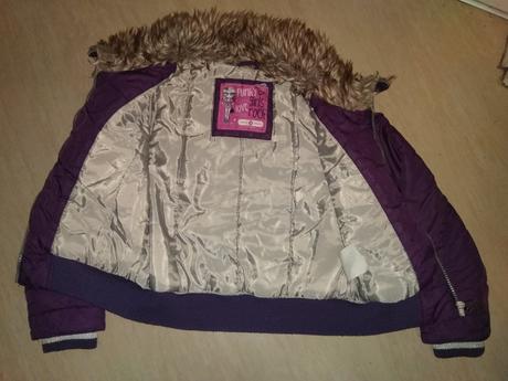 Fialová bunda here&there 134, c&a,134