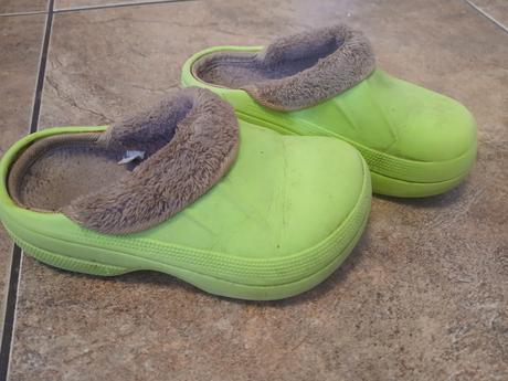 Zateplené plastové pantofle, vel. 27/28, 27