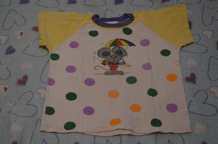 116 122 bavlněné tričko s myškou, 116