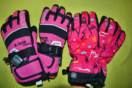 2x lyžařské rukavice v.116-134, 116 / 122 / 128 / 134