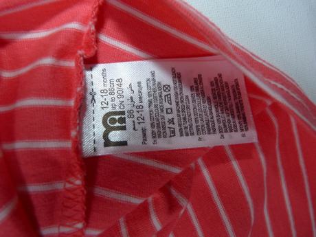 Bavlněné šatičky vel. 86, mothercare,86