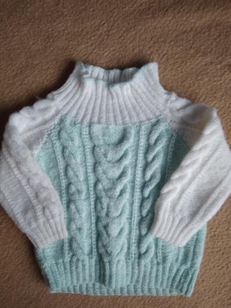 Pletený svetr vel. "74-80-86", 74