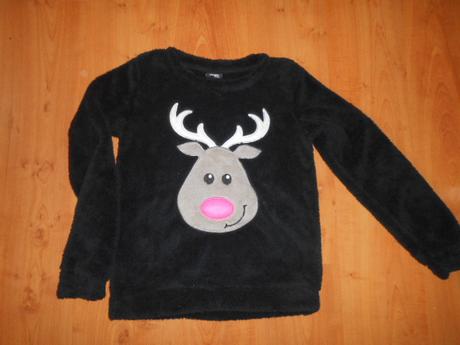 Chlupatý svetřík-mikina vel. 158-164, 158