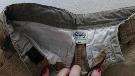 Plátěné kalhoty vel. 134, 134