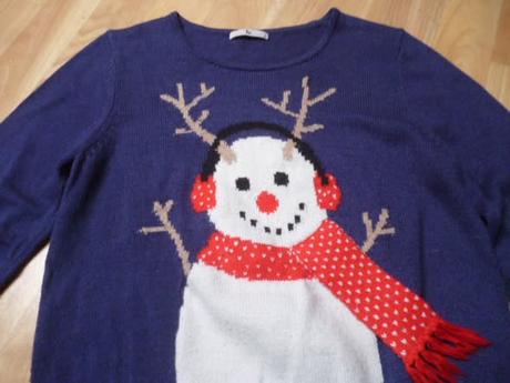 Vánoční svetr sněhulák vel.m-l, m